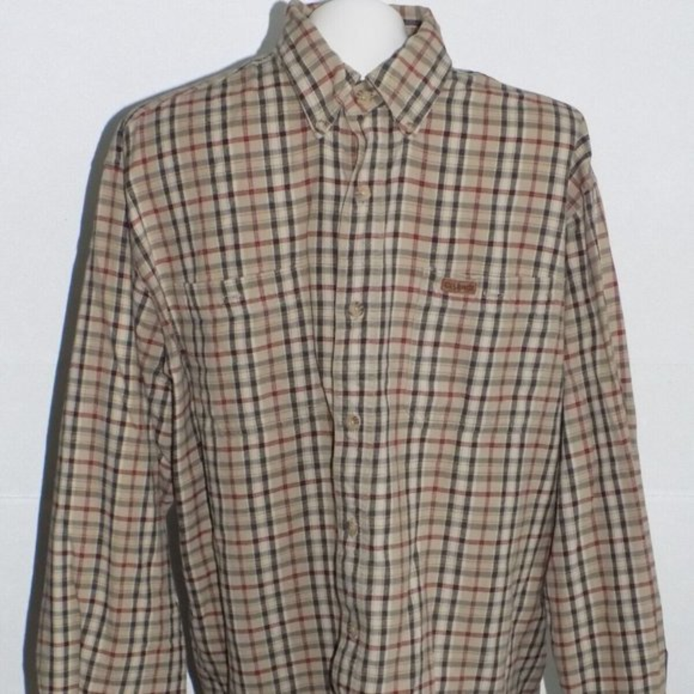 Columbia Button Down Shirt Men's Size L • Outdoor Hiking Casual Performance Top